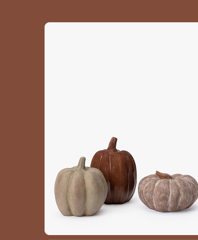 Autumn Pumpkin in Glossy Brown