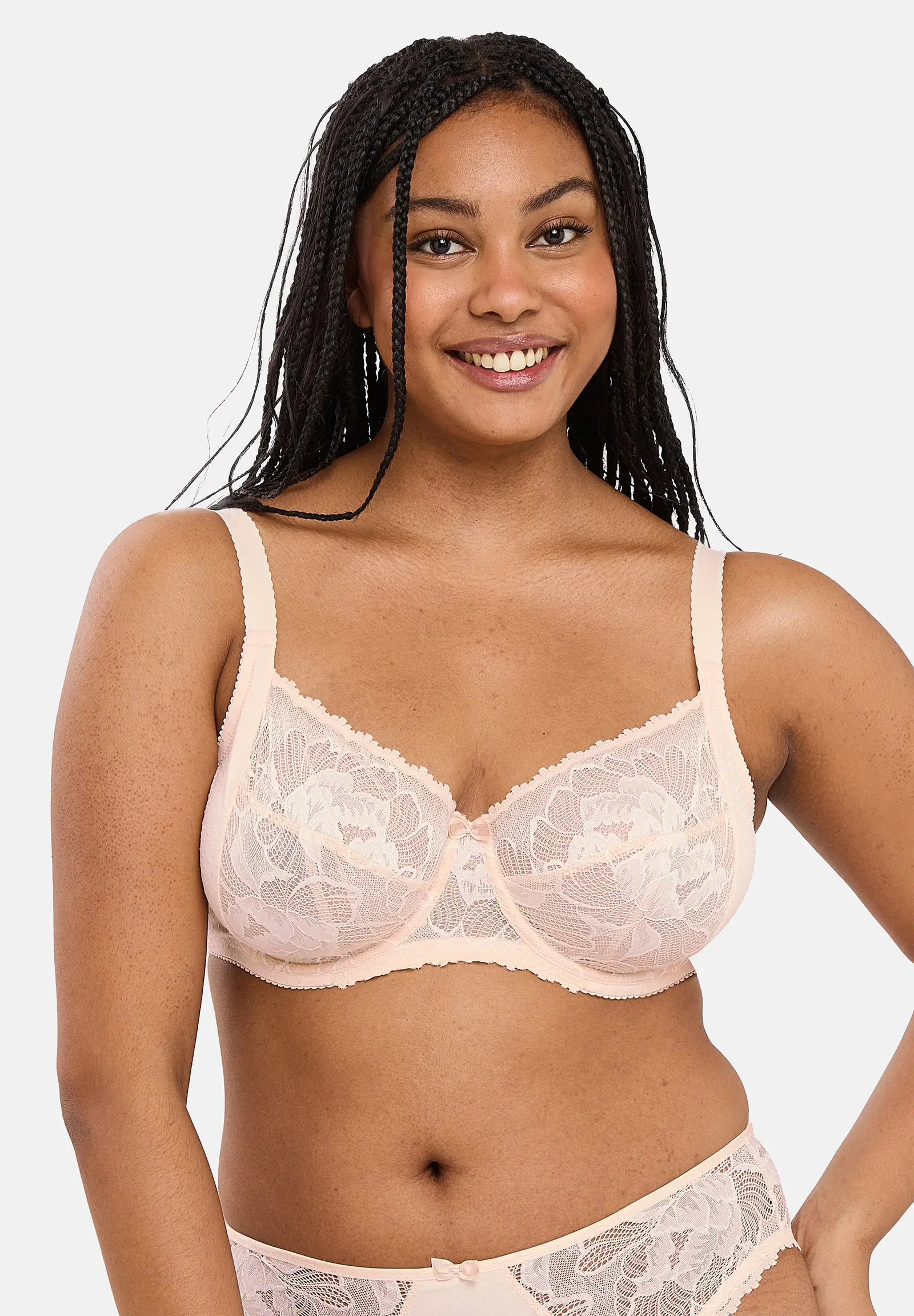 Image of Soutien-gorge emboîtant Capucine Ivoire & Rose