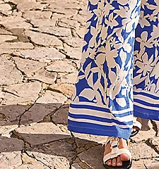 365 by Freemans Blue Floral Trousers