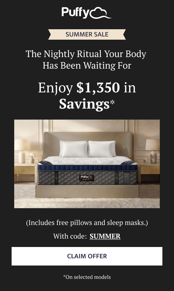 Enjoy $1,350 in savings