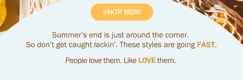 Y’all can’t stop wearing, packing, recommending, and repurchasing. 