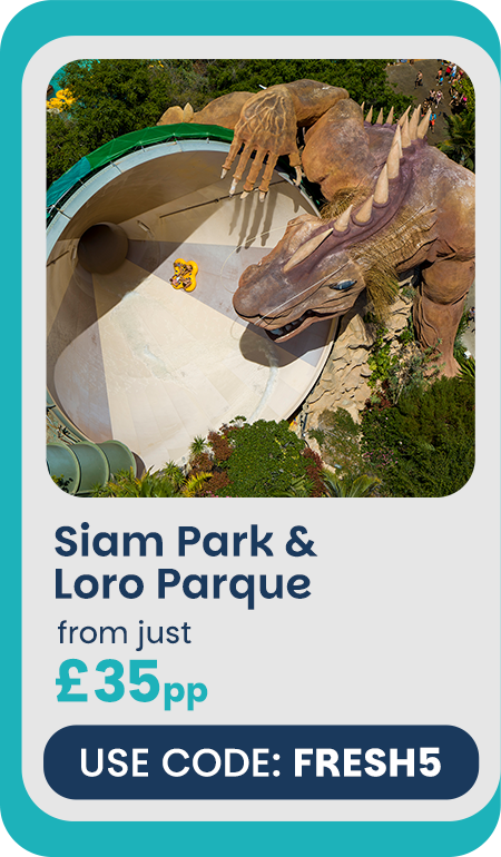 5% off Siam Park and Loro Parque
