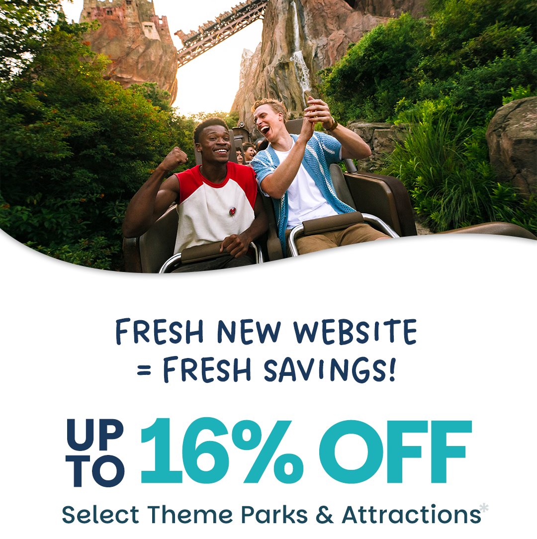 Up to 16% off select attractions!