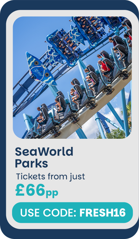 16% off SeaWorld Parks