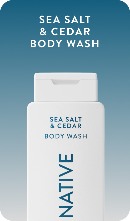 sea salt and cedar body wash