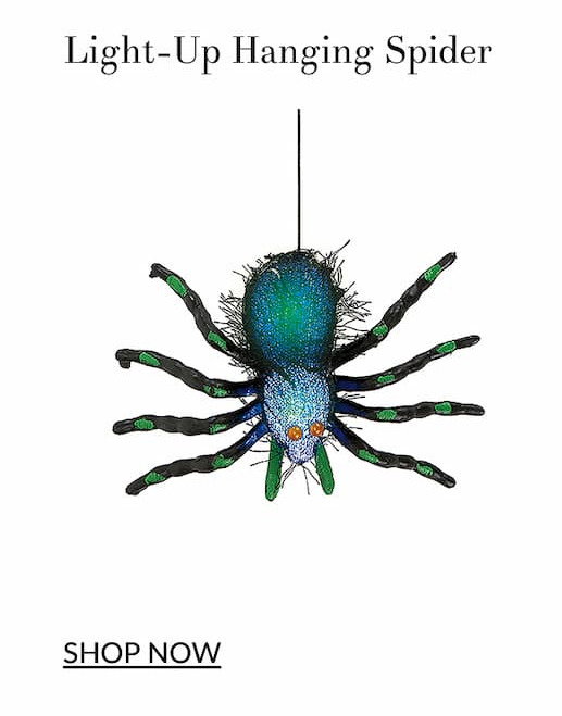 Light up hanging spider
