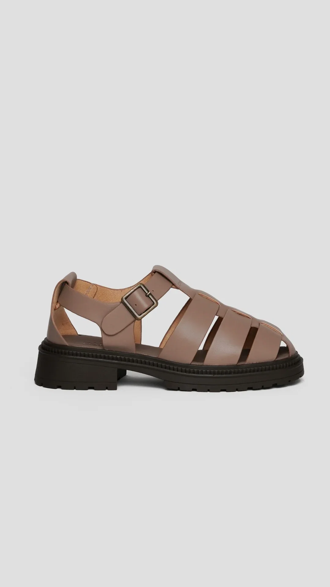 Sandal Fisher Platform Microfiber Napa Latte