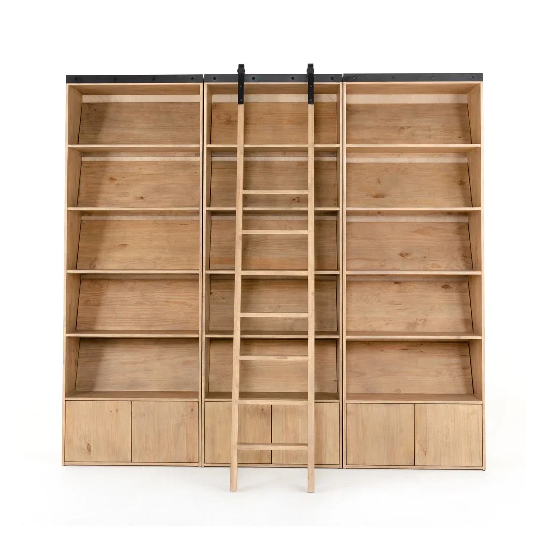 Bane Triple Bookshelf with Ladder