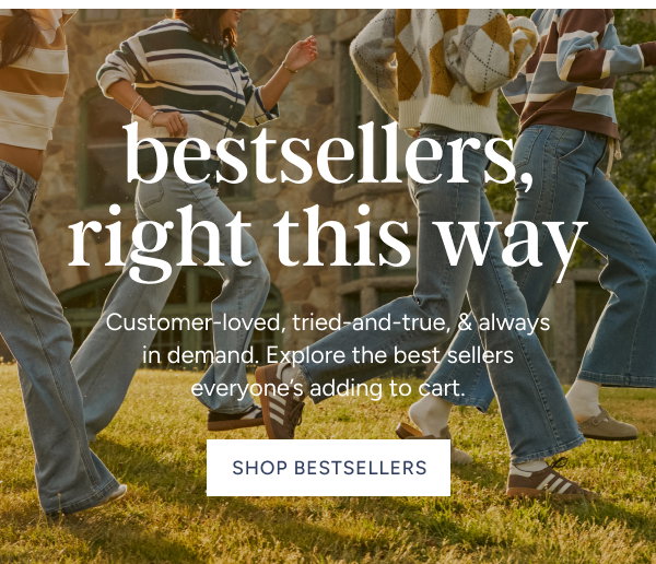 Bestsellers, right this way