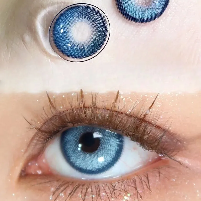 Baroque Blue Prescription Yearly Contact Lenses