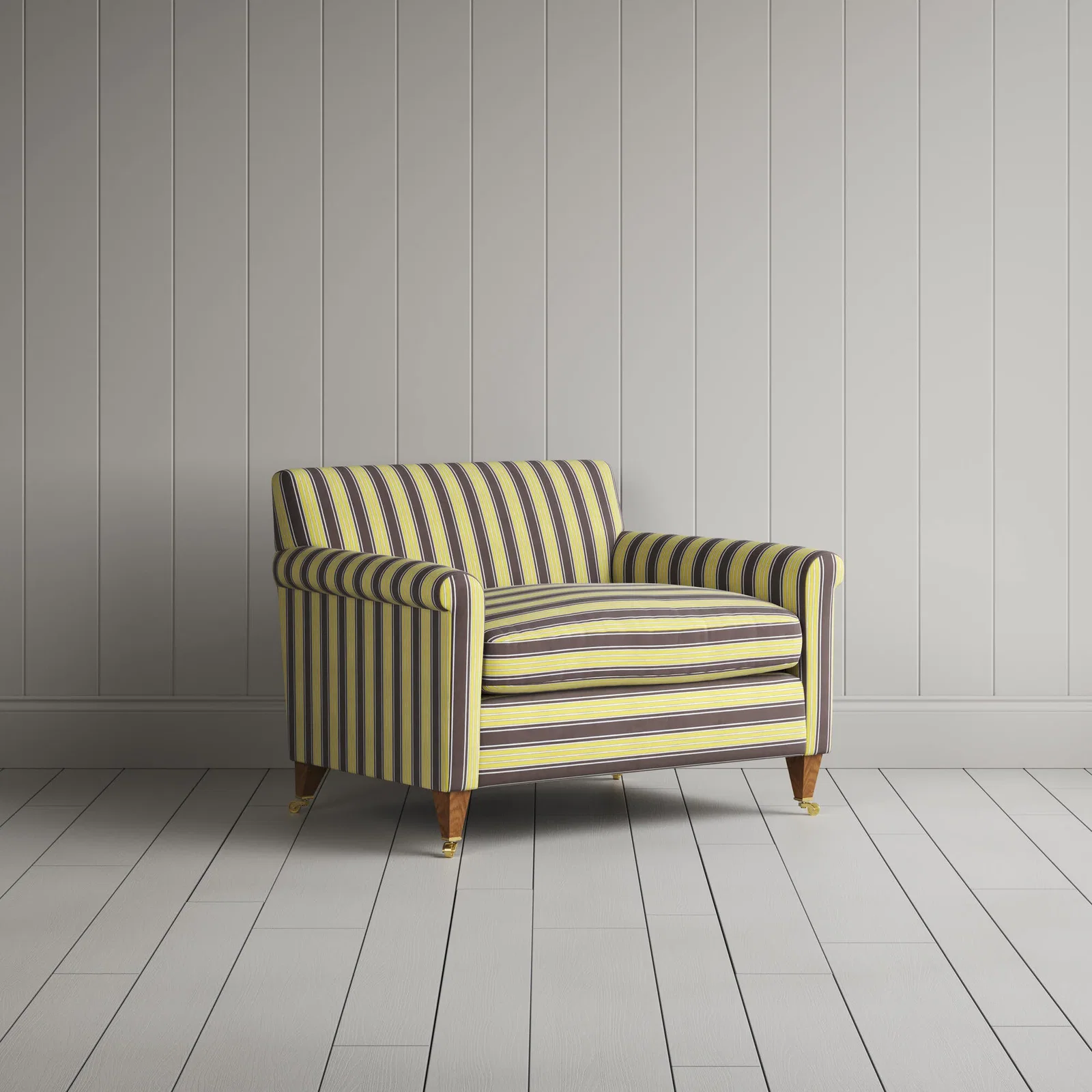 Image of Idler Love Seat in Regatta Cotton, Custard