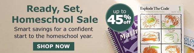 Ready, Set, Homeschool Sale | Up to 45% Off