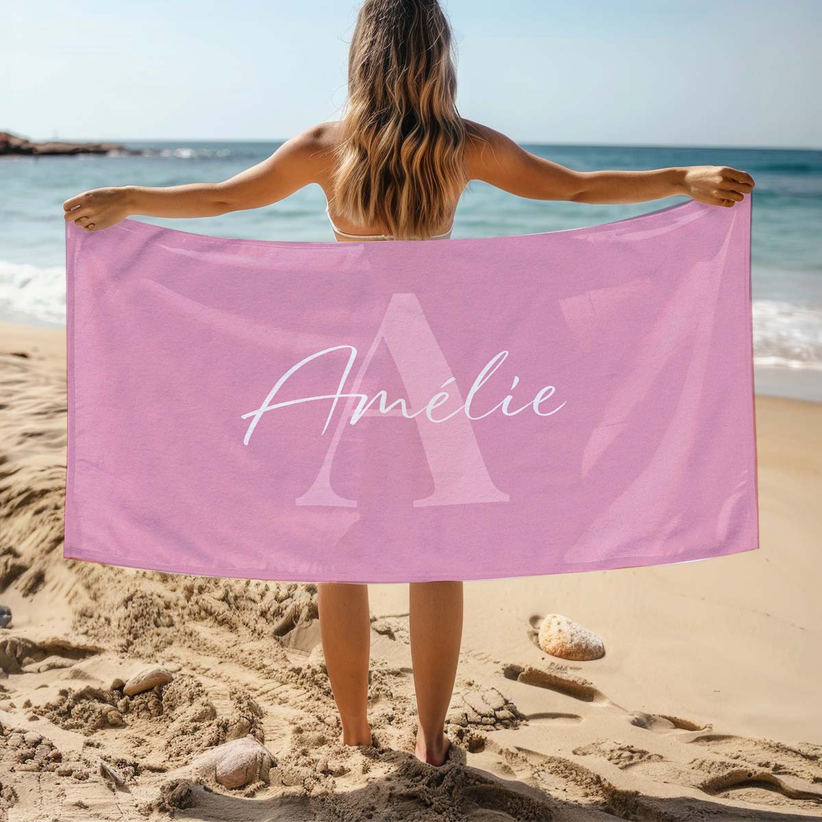 Image of Serviette personnalisée avec monogramme