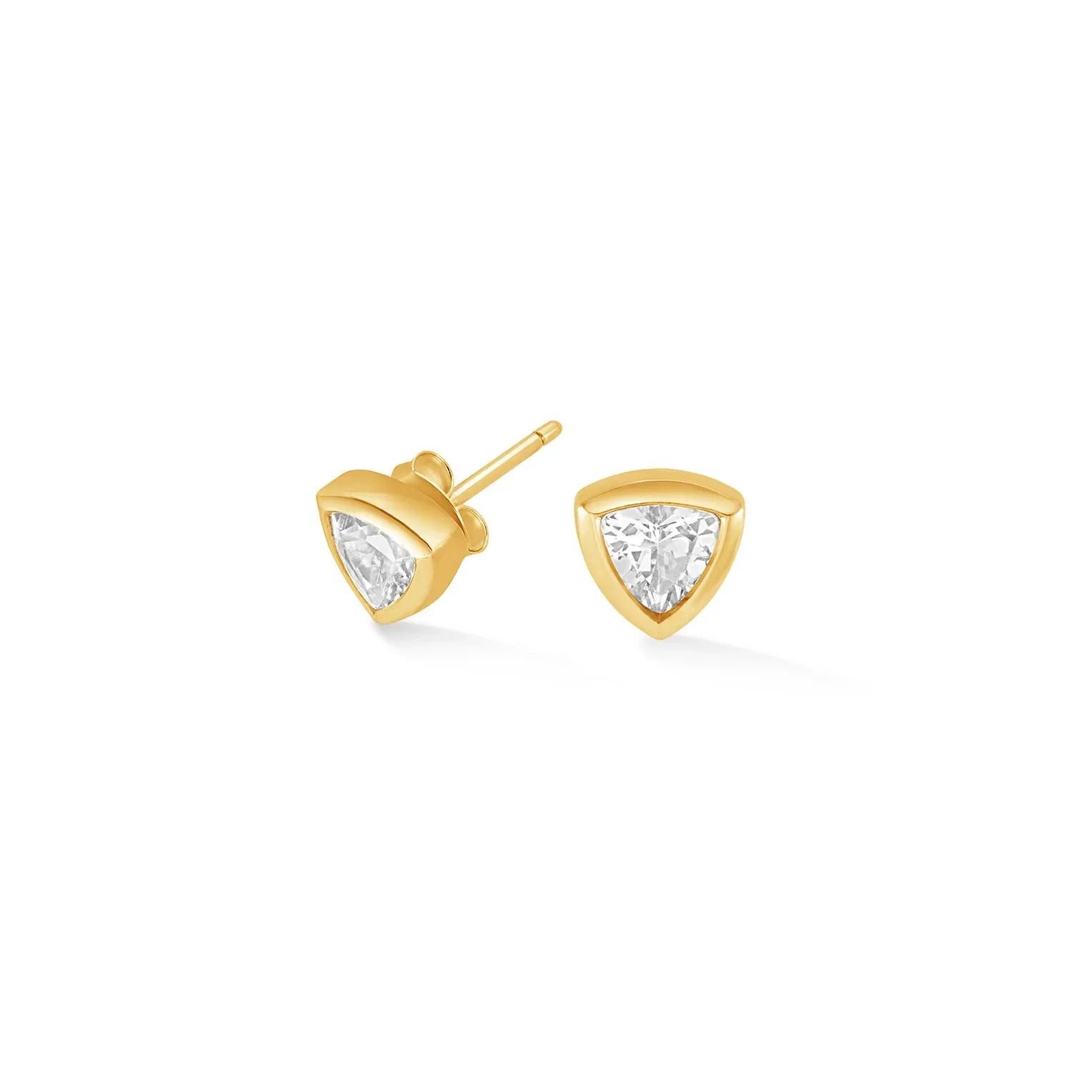 Image of White Topaz Trillion Tutti Frutti Studs
