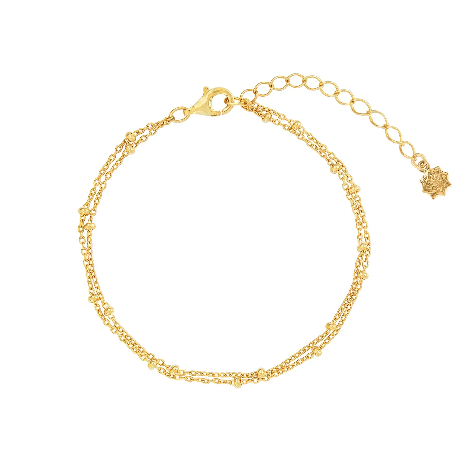 Image of Double Row Dotty Chain Bracelet