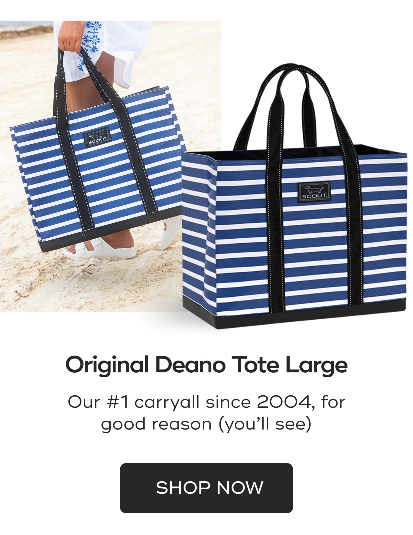 Original Deano Tote Large. Our #1 carryall since 2004, for good reason (you’ll see). SHOP NOW