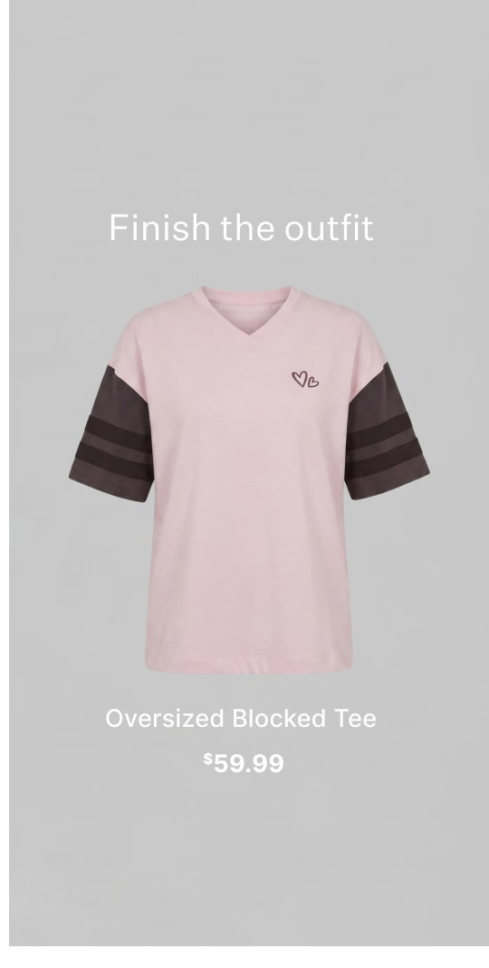 Oversized Blocked Tee