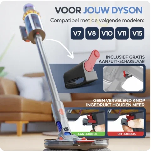 Image of Heldenwerk Elektrische vloerwisser geschikt voor Dyson