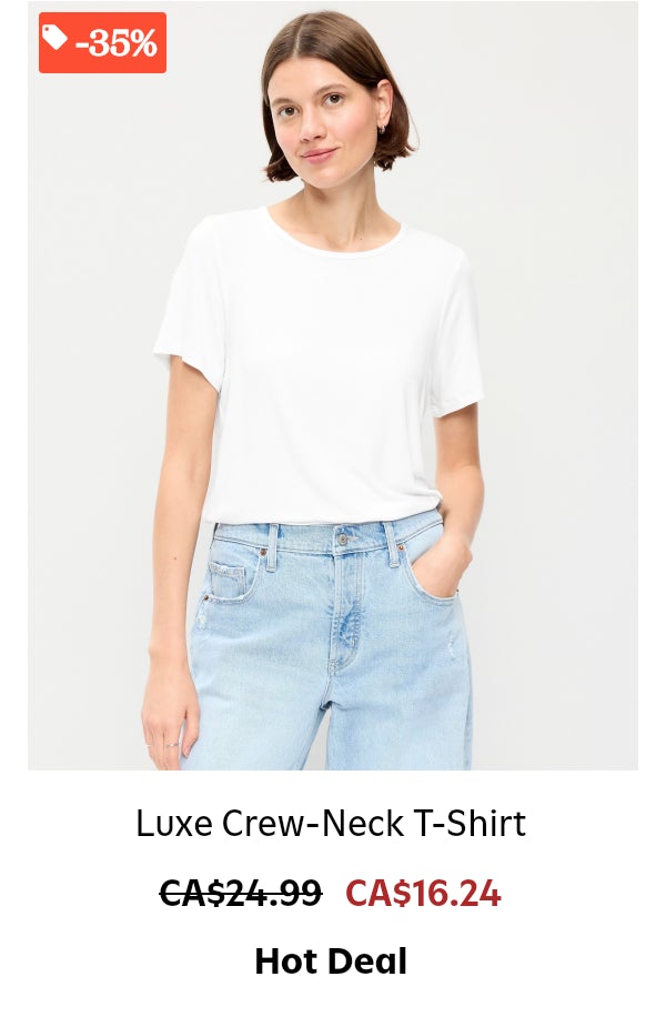 Luxe Crew-Neck T-Shirt