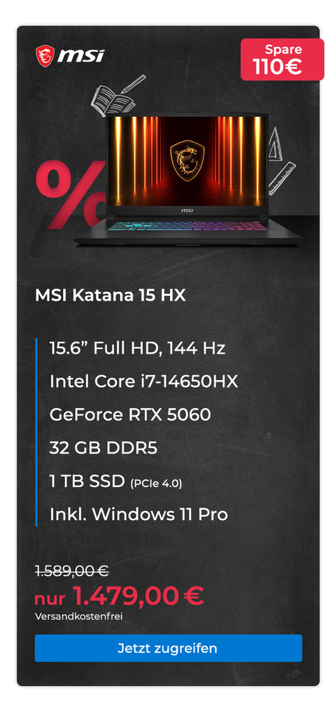 MSI Katana 15 Gaming Laptop