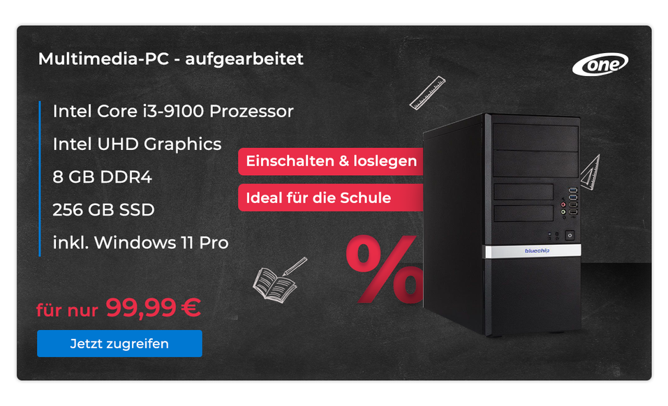 Aufgearbeiteter Multimedia PC für nur 99,99€!