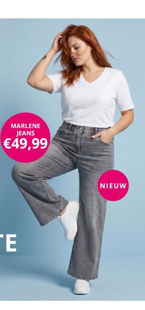 Jeans Mary, wijde pijp, 5-pocketmodel, comfortabele tailleband