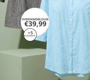 Overhemdblouse, strepen, bubble-structuur, 3/4-mouwen