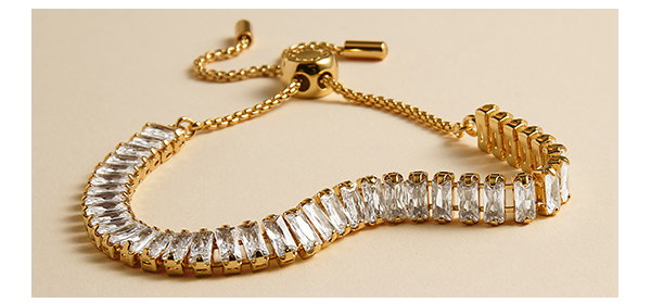 Bracelet Bar Tennis Bracelet In Gold Plating
