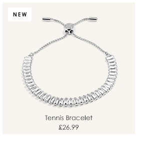 Bracelet Bar Tennis Bracelet In Silver Plating