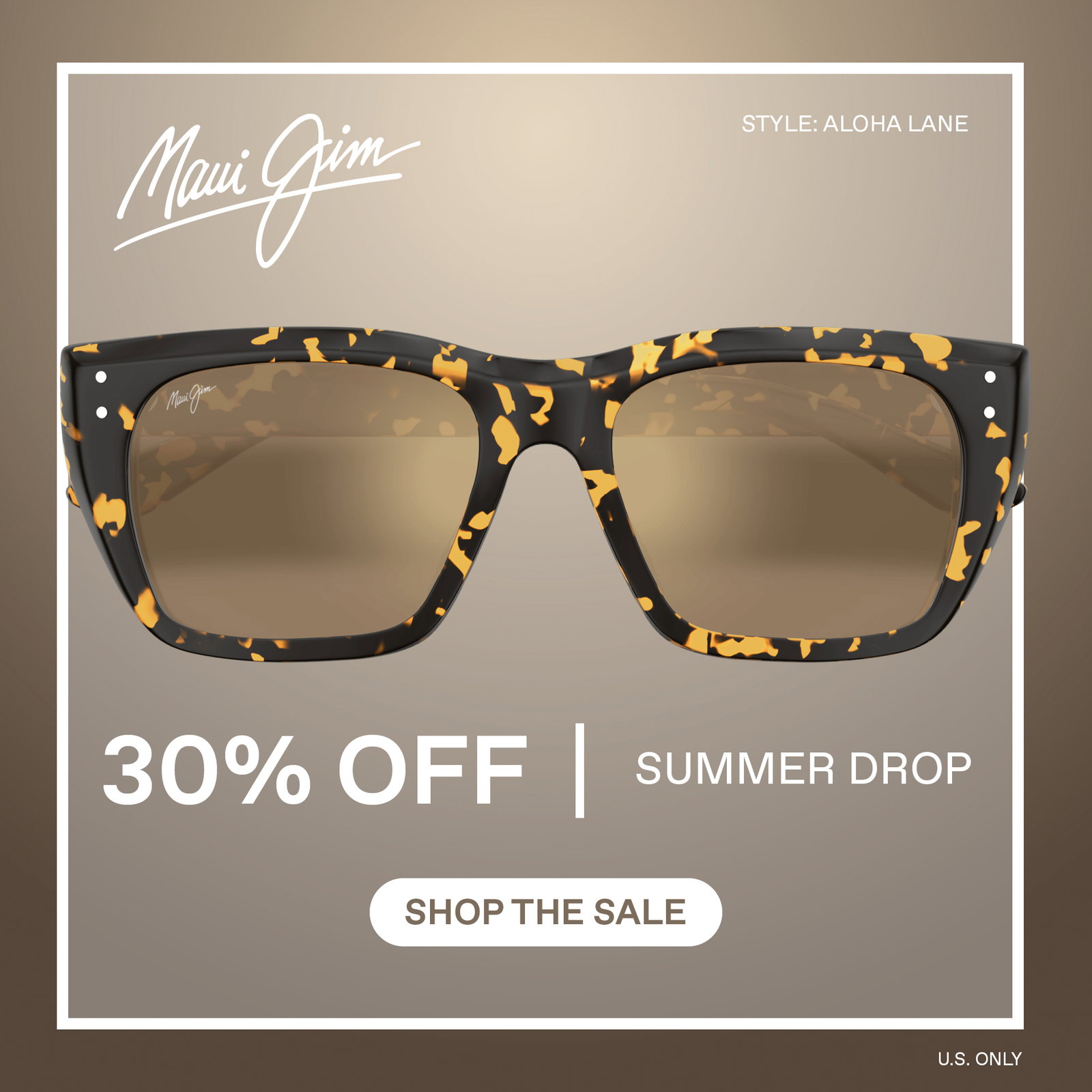 Maui Jim- 30% Off Summer Drop- Shop Now -- Style Shown: Aloha Lane