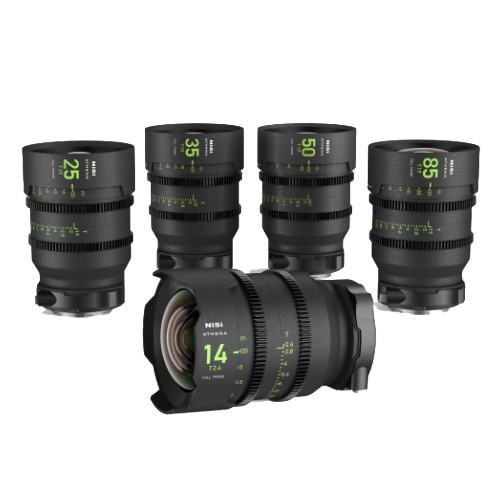 NiSi Athena Prime Cinema Lens Kit 5x Cinema Lenses Sony E FF With Hard Case