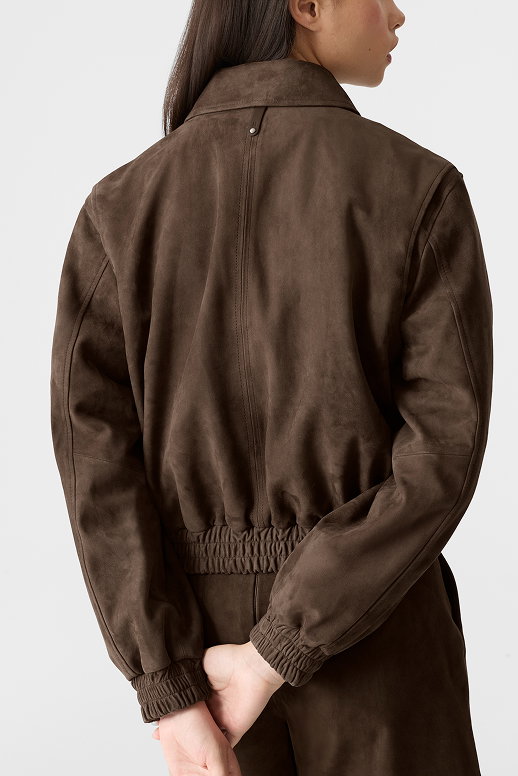 SENKA-SU Patch Pocket Suede Jacket