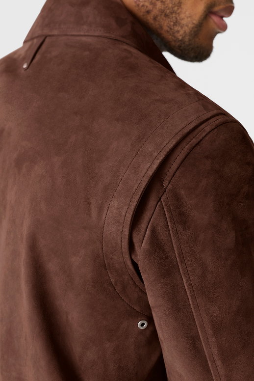 GIOVANNI-SU Suede Bomber Jacket
