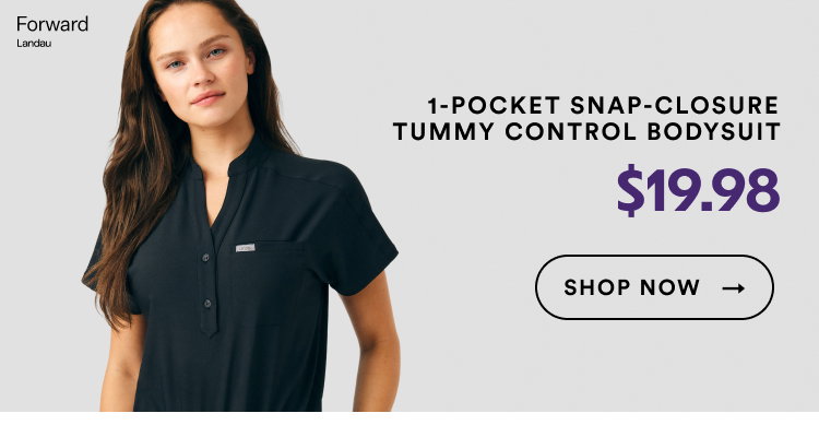 1-Pocket Snap-Closure Tummy Control Bodysuit | $19.98 | Shop Now