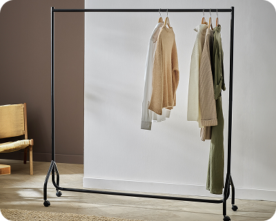 Argos Home Heavy Duty Single 5 Feet Clothes Rail - Black