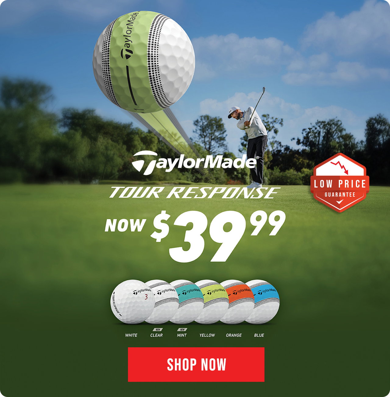 TaylorMade Tour Response Golf Balls | $39.99