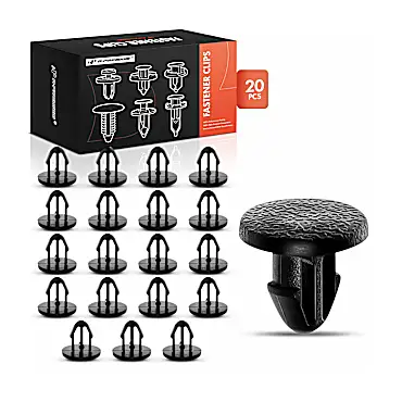 A-Premium Clips & Fasteners - Black, Nylon, Direct Fit, Set of 20