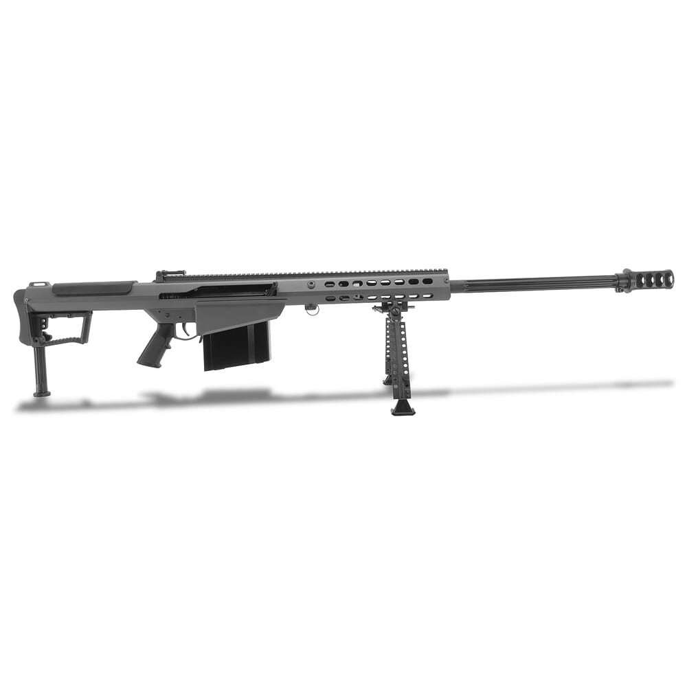 Image of Barrett M107A1 .50 BMG Semi-Auto Grey Rifle w/ Hydraulic Buffer System and Black 29" Fluted Bbl 18067