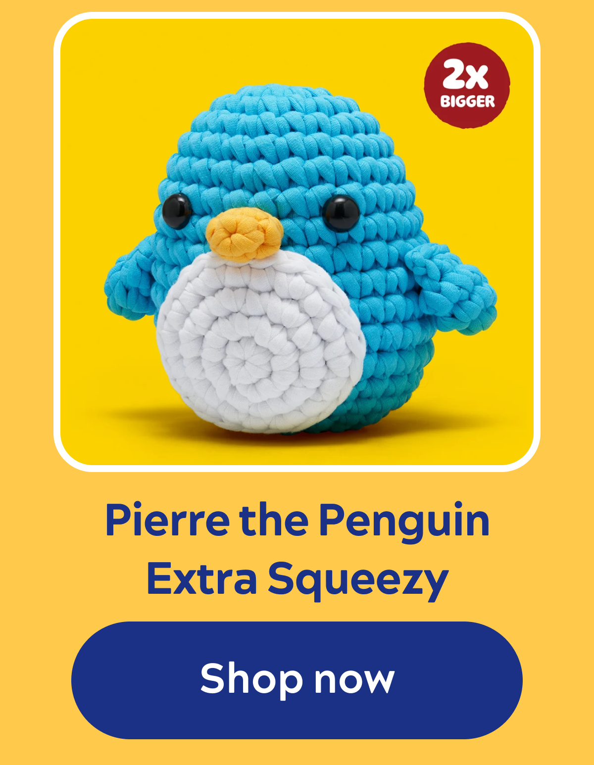 Pierre the Penguin Extra Squeezy Crochet Kit