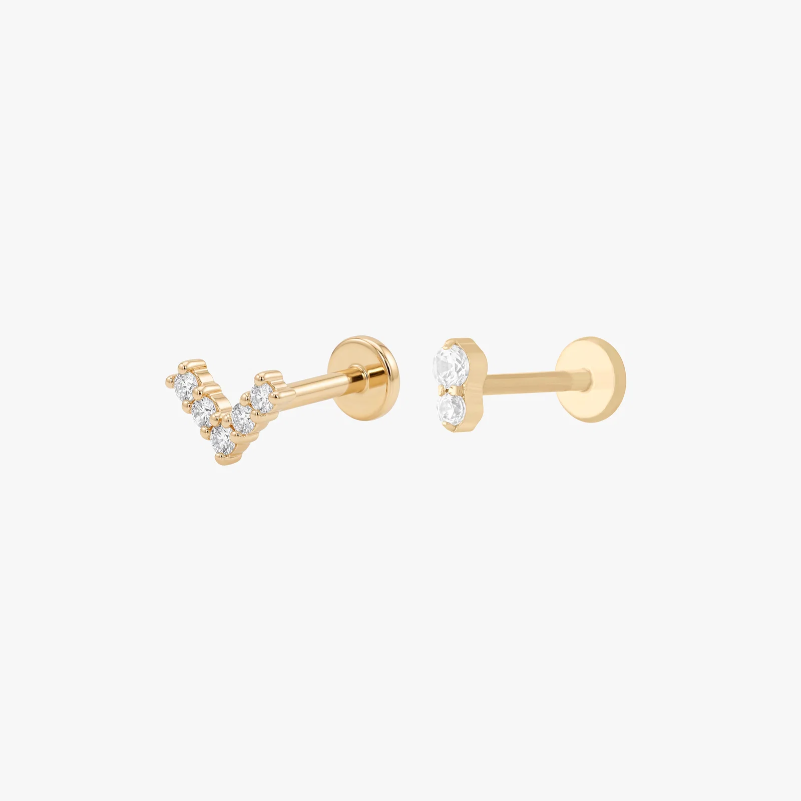 Image of 14K Pave Accent Set