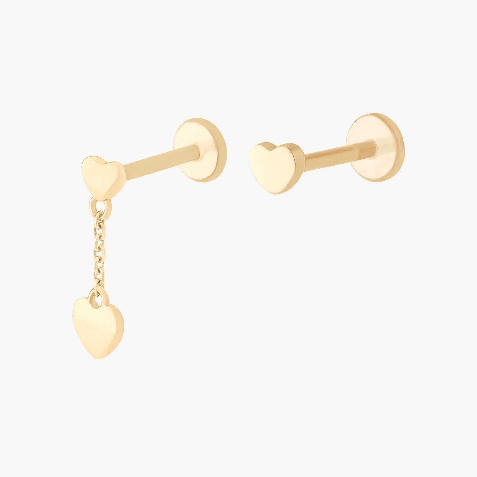 Image of 14K Heart Set