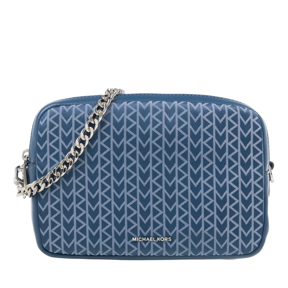 MICHAEL Michael Kors Bryant Md Dblzp Chn Camera Xbody River Blue Crossbody Bag