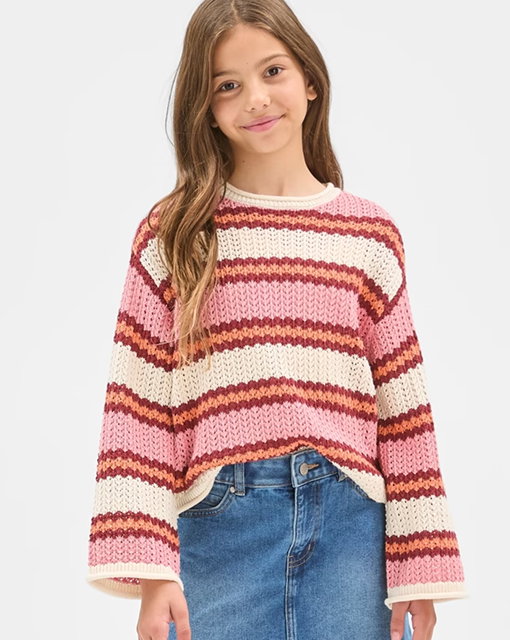 Australian Cotton crochet knit jumper