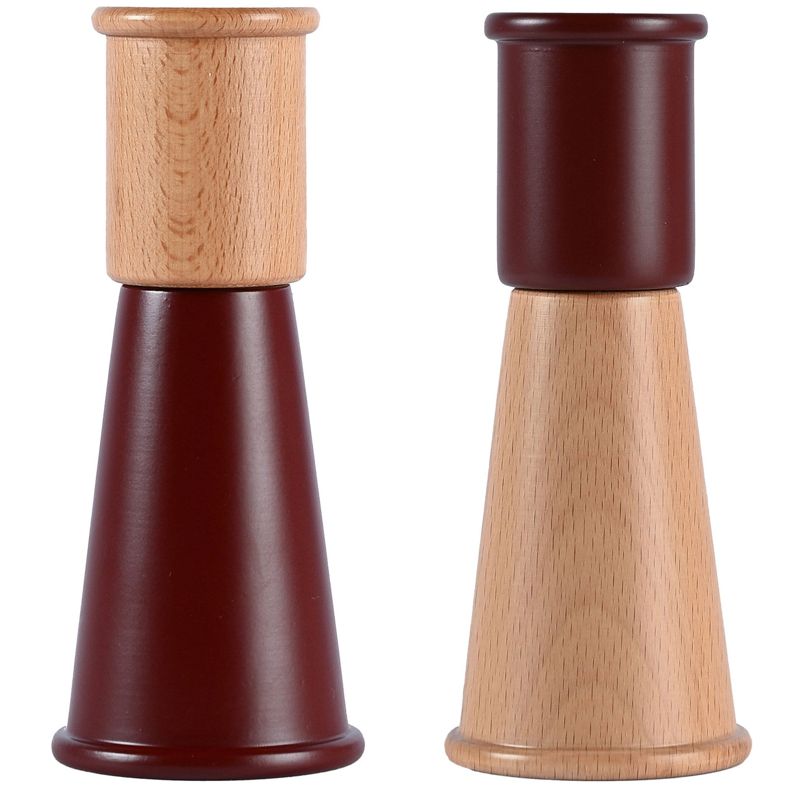 Sagaform Gurken salt- och pepparkvarn small 2-pack röd