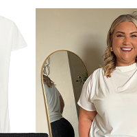 White Pleated Shoulder Top