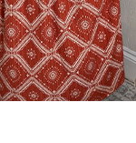 Rust Orange Abstract Skirt