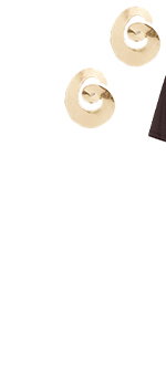Gold Tone Swirl Stud Earrings