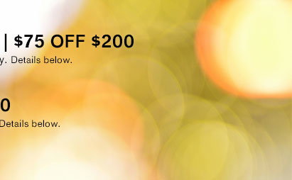 $40 Off $120 | $75 Off $200 with Code: 1064 | App Only: $100 Off $250, Code: 1065
