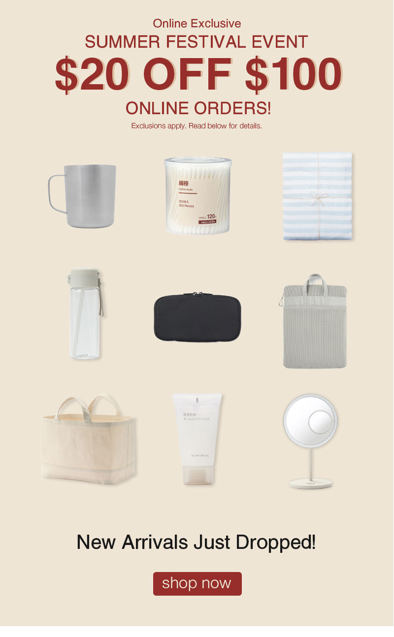 Shop $20 Off Your $100 Online Order and Discover New Home Arrivals