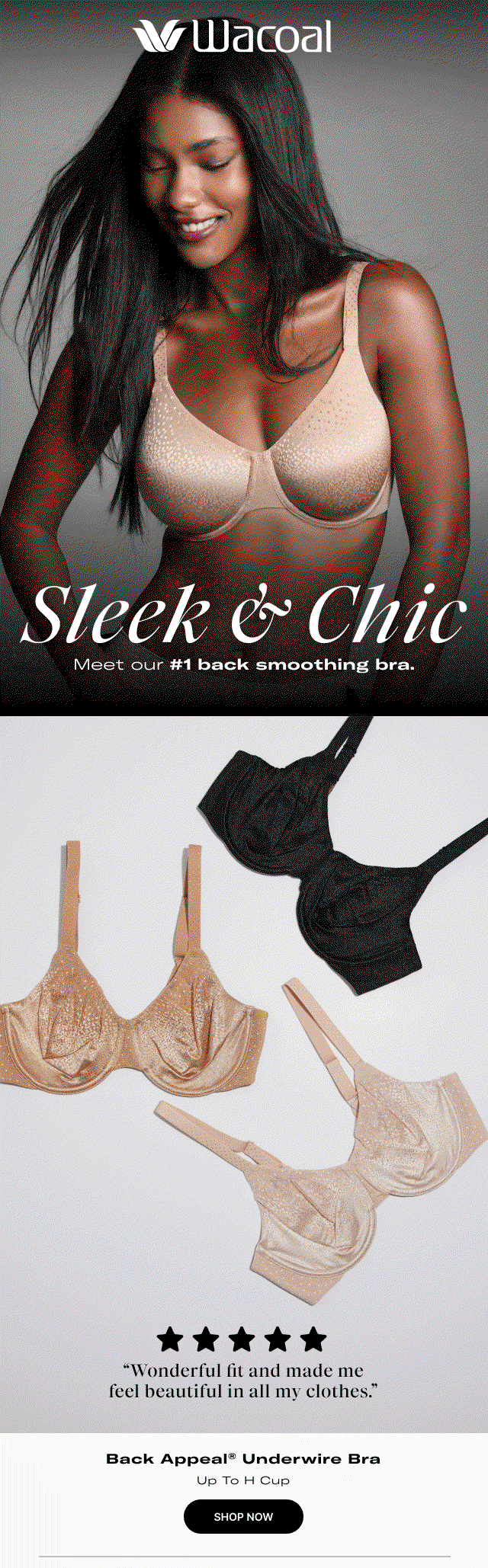Shop Back Appeal Underwire Bra
